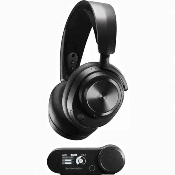 Наушники с микрофоном SteelSeries 61521 Чёрный - Игровые наушники для геймеров SteelSeries 61521 Black-0