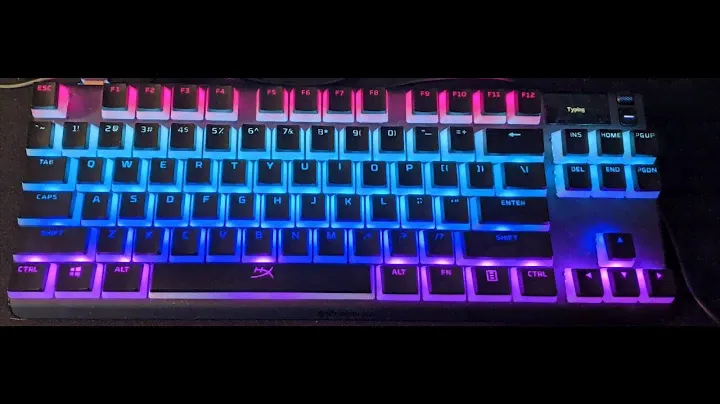 Apex pro TKL typing test with hyperx pudding keycaps