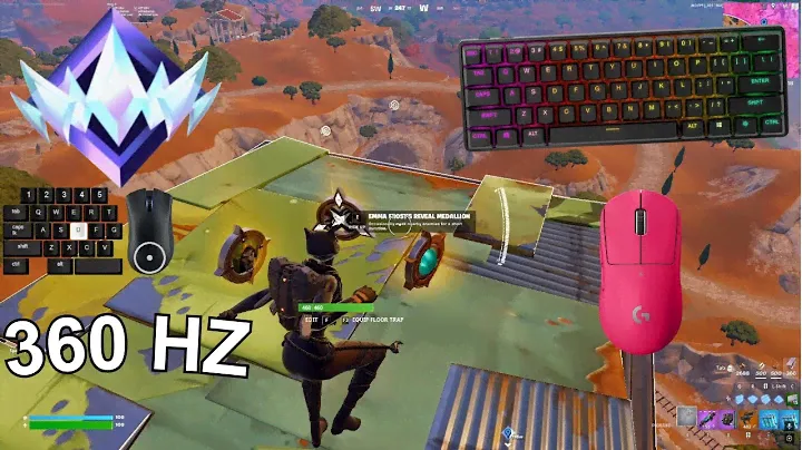 SteelSeries Apex Pro Mini 😴 Solo Gameplay🏆 Satisfying Keyboard Fortnite 360 FPS 4K