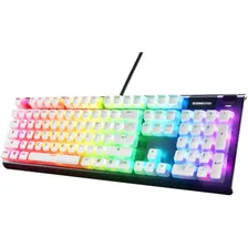 SteelSeries 60203 PrismCaps Universal Double Shot PBT Keycaps, White, Durable and Stylish Keycaps for Your Keyboard