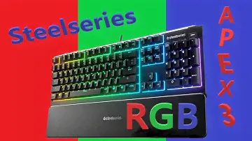 Steelseries APEX 3 RGB KEYBOARD: Unbox, Setup, and Review. w/cool color display montage