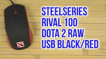 Распаковка SteelSeries Rival 100 Dota 2 RAW USB Black/Red