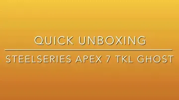 Quick unboxing I Steelseries Apex 7 tkl | Limited edition |
