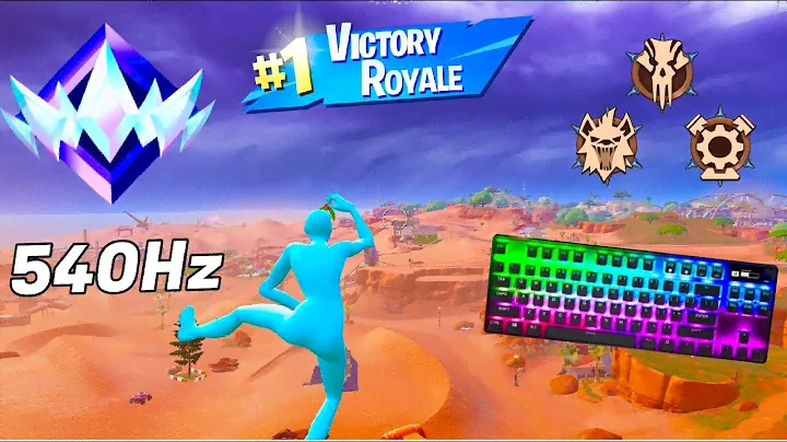 SteelSeries Apex Pro TKL ASMR 😴 Unreal Ranked 🏆 Satisfying Keyboard Fortnite 360 FPS 4K