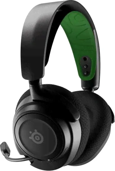 SteelSeries Наушники беспроводные с микрофоном, черный, зеленый-0
