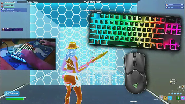 SteelSeries Apex Pro TKL Fortnite 😍 ASMR Sounds 360FPS Peice Control Gameplay