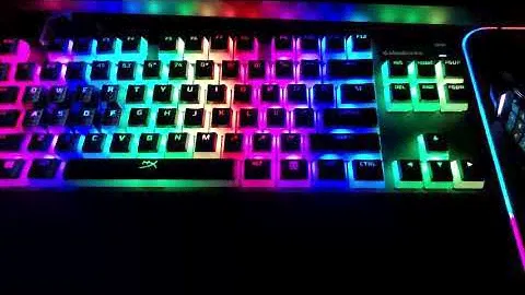 Steel Series Apex Pro TKL With HyperX Pudding Doubleshot PBT Keycaps